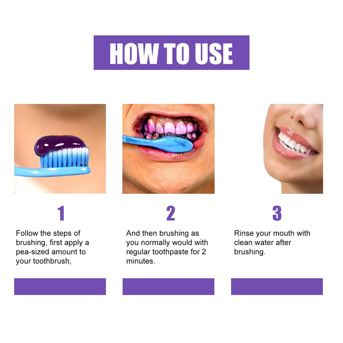 Purple Teeth Whitening Toothpaste - Zenflow Active
