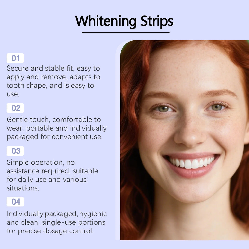 Purple Teeth Whitening Strips Fast Brightening Oral Care - Zenflow Active