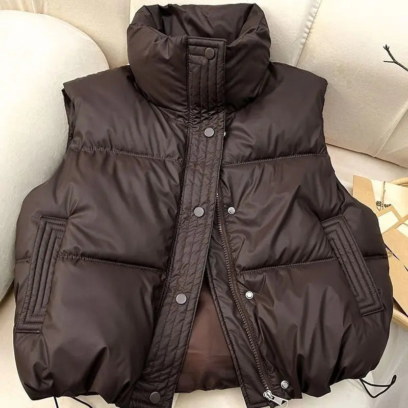 Women's Padded Stand-Collar Vest Zenflow Active