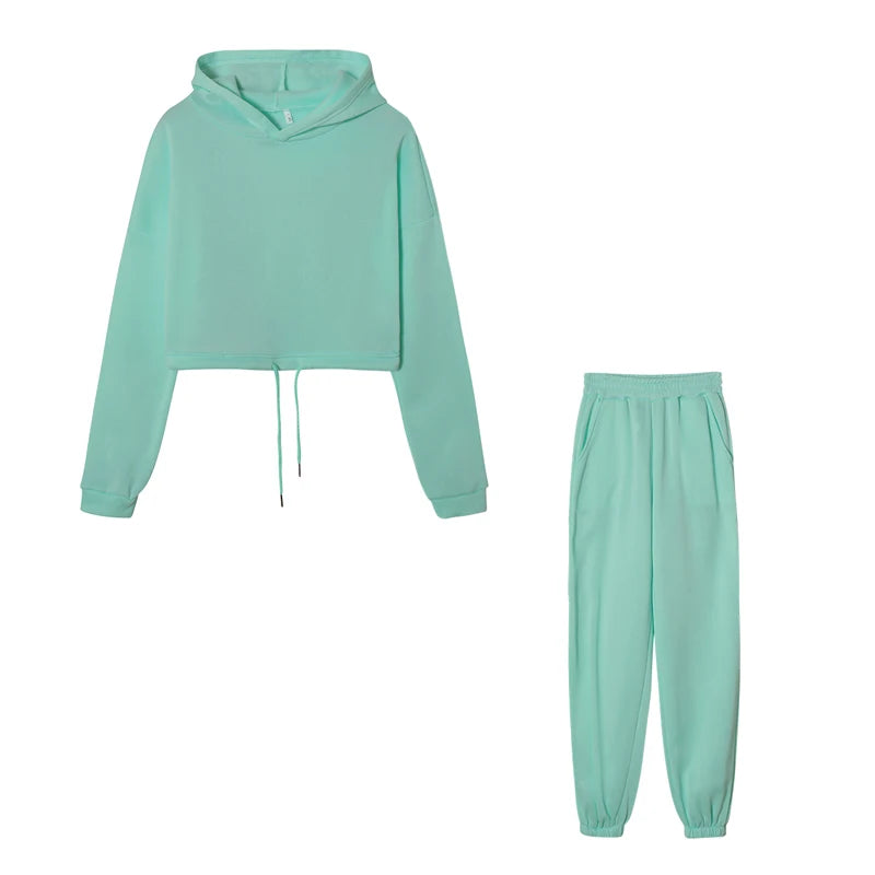 Hooded Pullover Tracksuit Set - Zenflow Active
