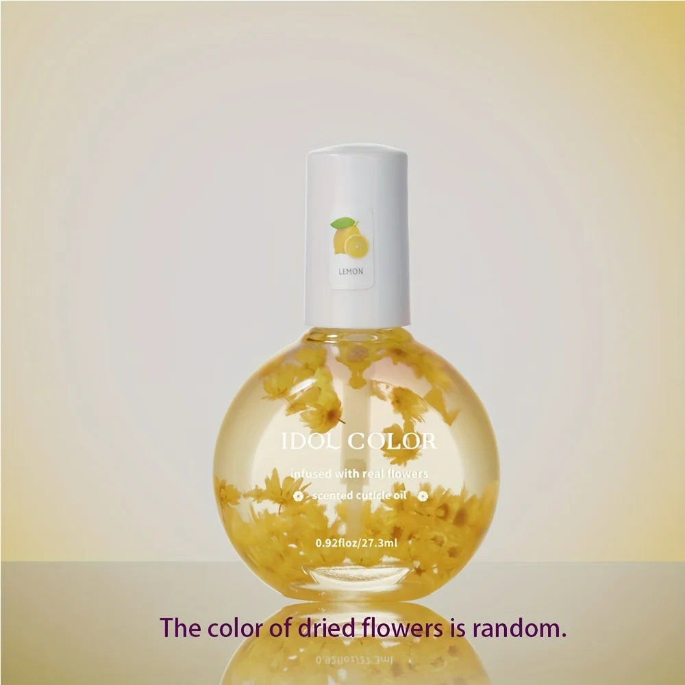 Dried Flower Cuticle Nutrition Oil – Nourishing Nail Treatment with Jojoba, Almond & Avocado | 27ml - Zenflow Active
