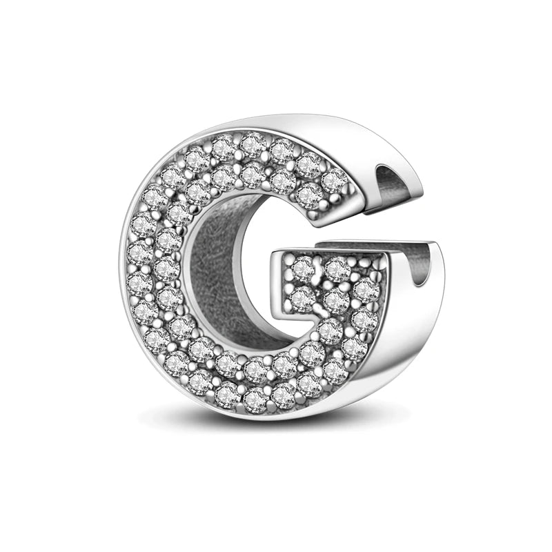 Charms Fit Original Bracelet A-Z Alphabet Charms Beads 925 Sterling Silver 26 Letters Charm for Women Girl DIY Fine Jewelry Gift - Zenflow Active