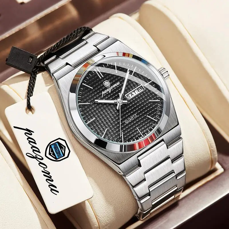 PAAZOMU M821 Chronograph Men's Watch — Automatic, Luminous, Waterproof, 9 Colourways - Zenflow Active