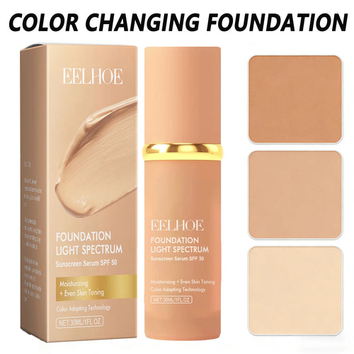 4 in 1 Colour Changing Foundation Liquid with SPF 50 - Zenflow Active