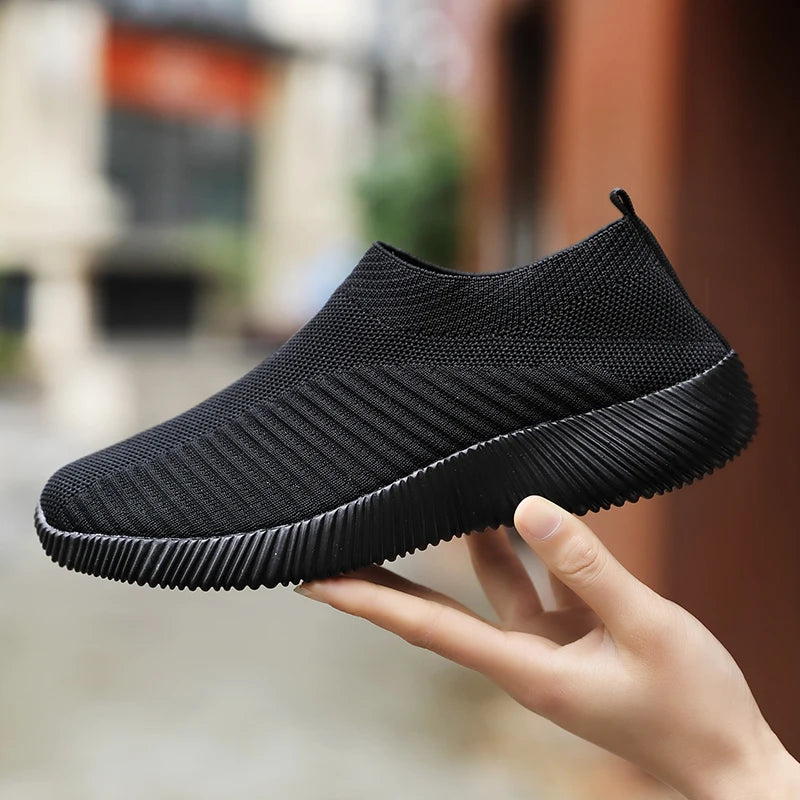 Women's Mesh Slip-On Sneakers — Lightweight, Breathable, EVA Sole, Casual & Sport - Zenflow Active