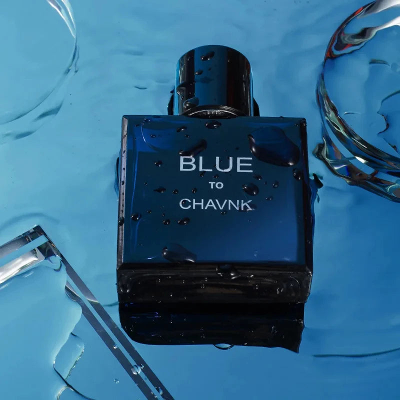 Men's Blue Aromatic Eau de Parfum, 100ml/50ml Long-Lasting Woody Fresh Fragrance - Zenflow Active