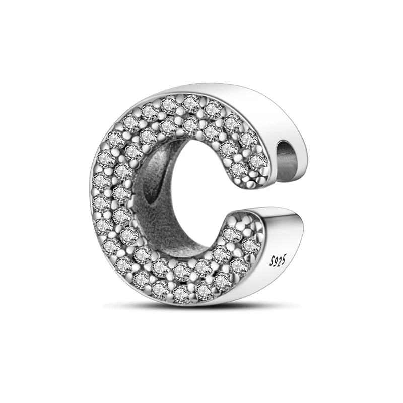 Charms Fit Original Bracelet A-Z Alphabet Charms Beads 925 Sterling Silver 26 Letters Charm for Women Girl DIY Fine Jewelry Gift - Zenflow Active