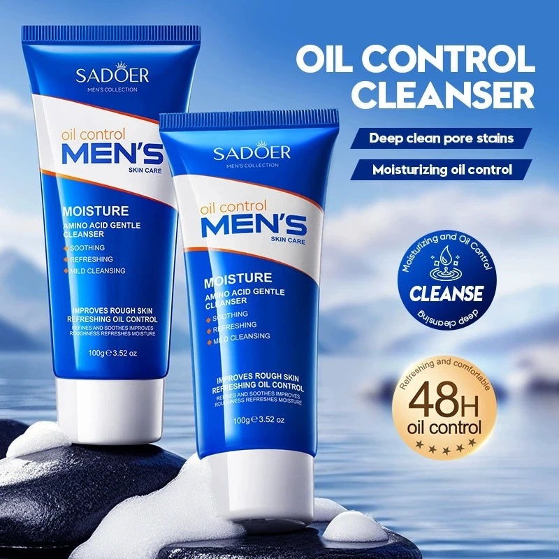 SADOER Men’s Skincare Essentials, Face Cream, Cleanser, SPF & More - Zenflow Active
