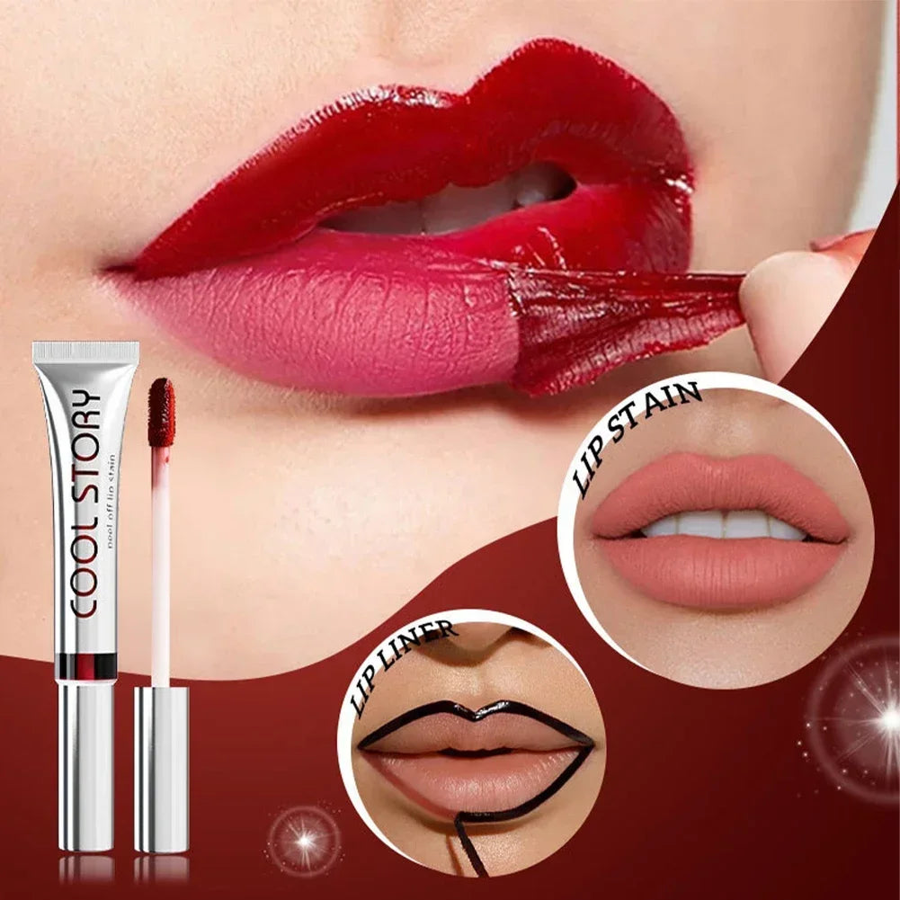 Lip Makeup Set, Built-In Lip Liner Outline + Matte Lip Gloss Fill In - Zenflow Active