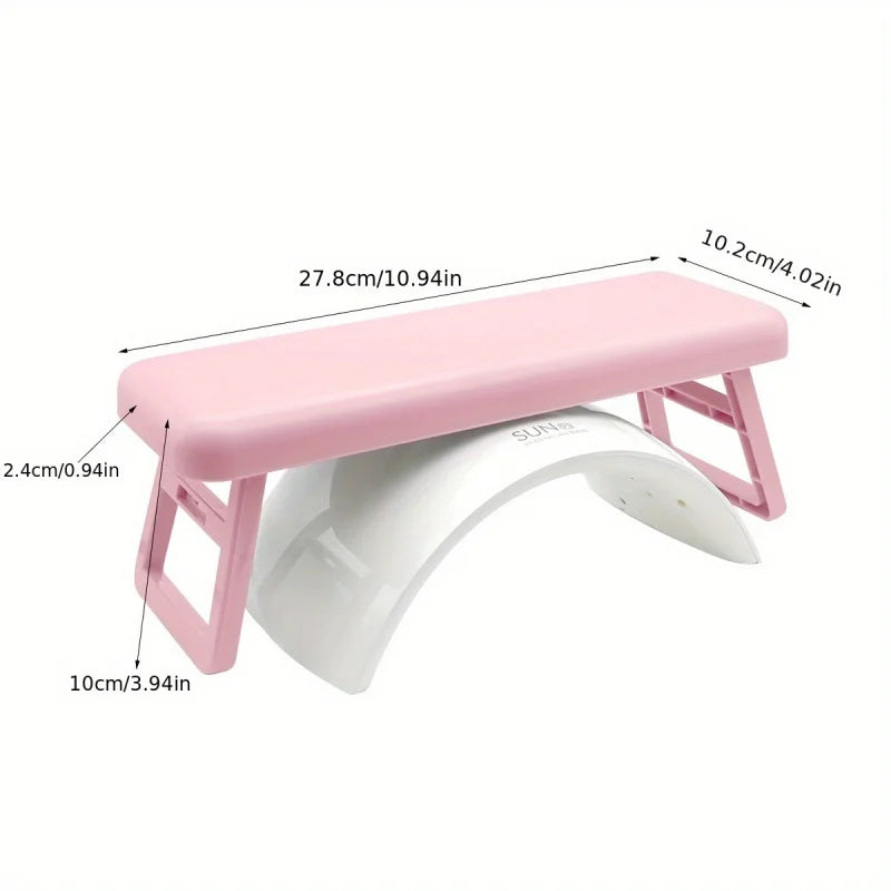 Manicure Nail Pillow with Built-In Lamp Holder – Salon & Home Nail Art Rest - Zenflow Active