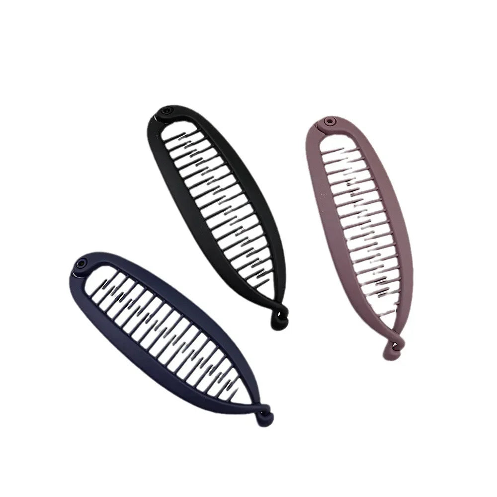 Matte Frosted Ponytail Banana Hair Clip - Zenflow Active