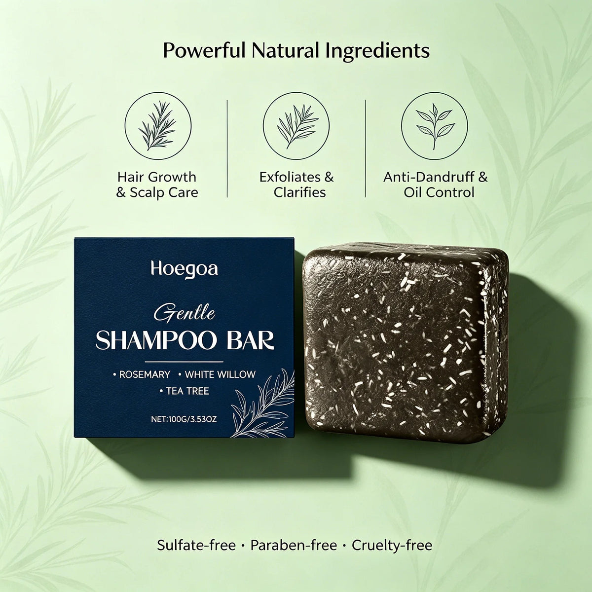 Rosemary Shampoo Bar 100g - Zenflow Active