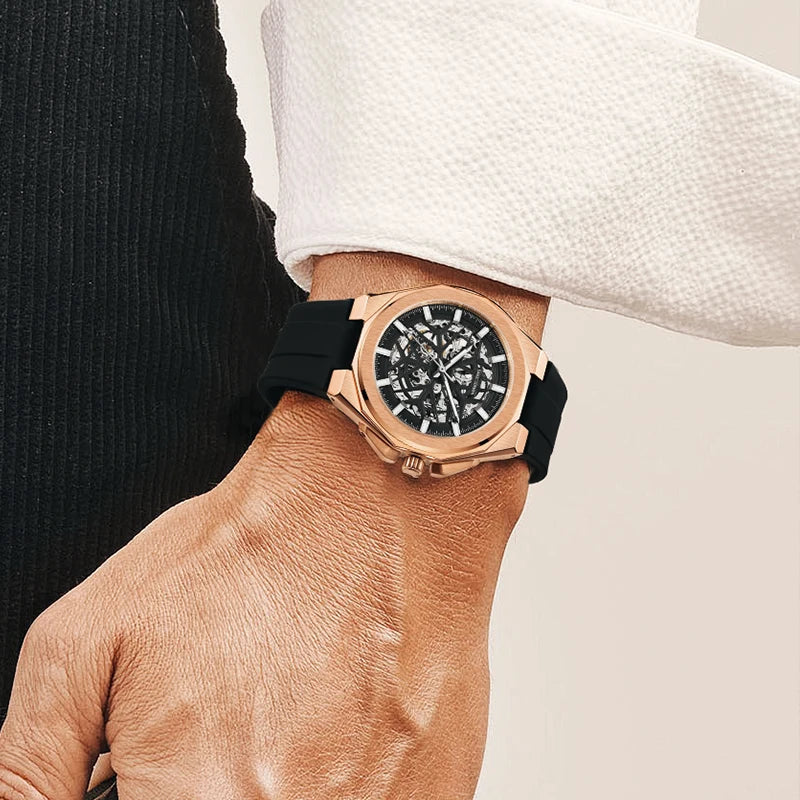 Men's Mechanical Watch Top Brand Luxury Stainless Steel Waterproof - Zenflow Active