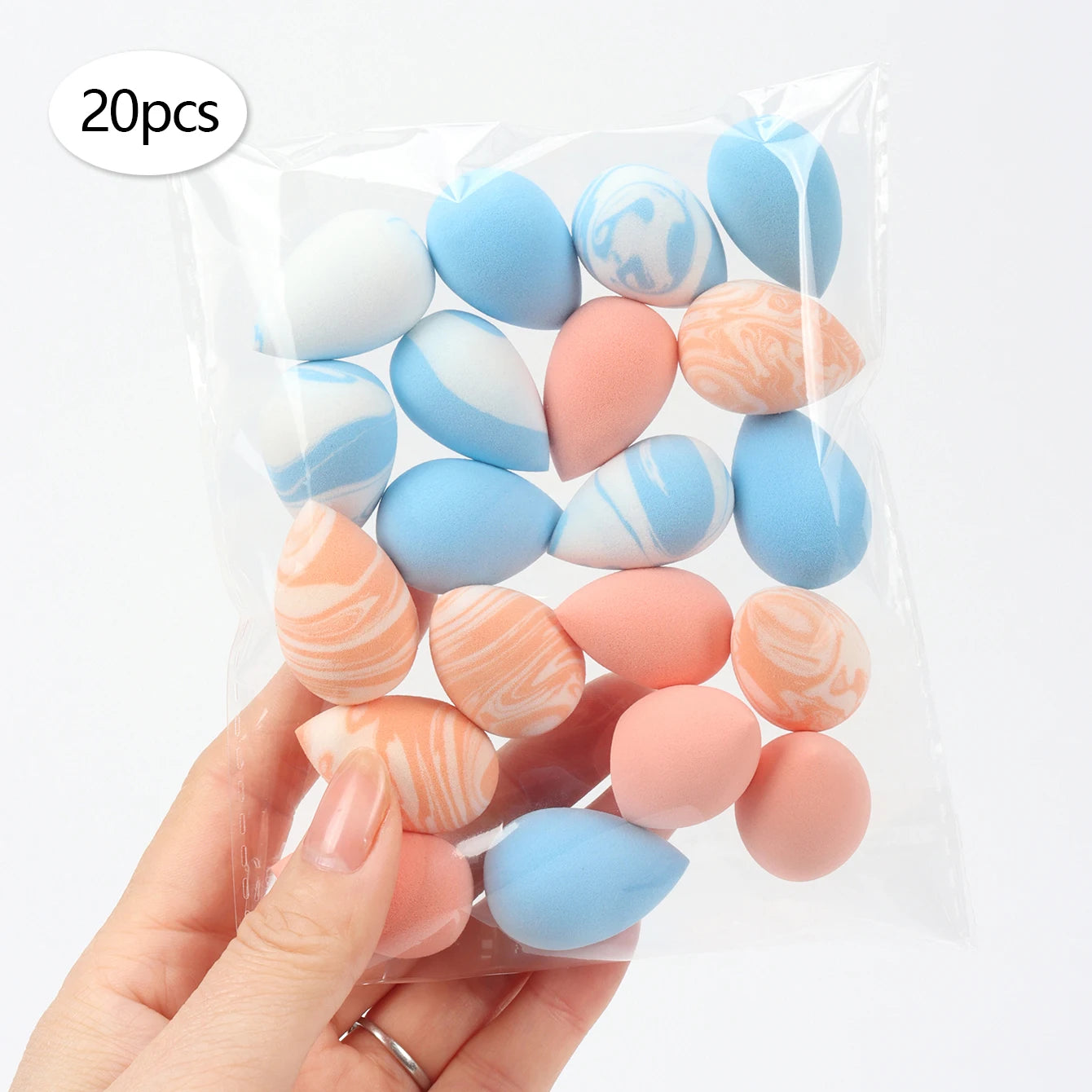 10/20/30/50/100Pcs Mini Makeup Sponges, Expand When Exposed to Water, Can Be Used Both Wet and Dry, Suitable for All Skin Types