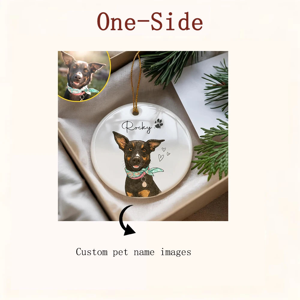 Personalised Pet Photo Ornament | Custom Dog & Cat Memorial Keepsake - Zenflow Active