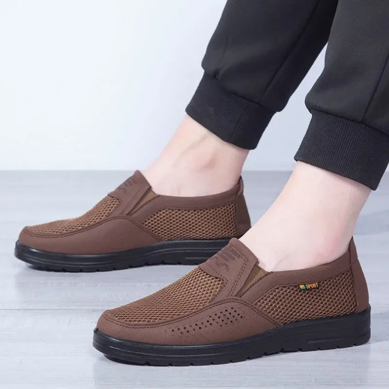 Men's Breathable Slip-On Casual Shoes | Lightweight Summer Loafers - Zenflow Active