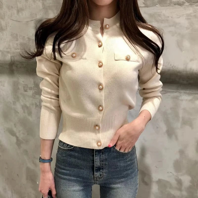 Women’s Button-Front Knit Cardigan Zenflow Active
