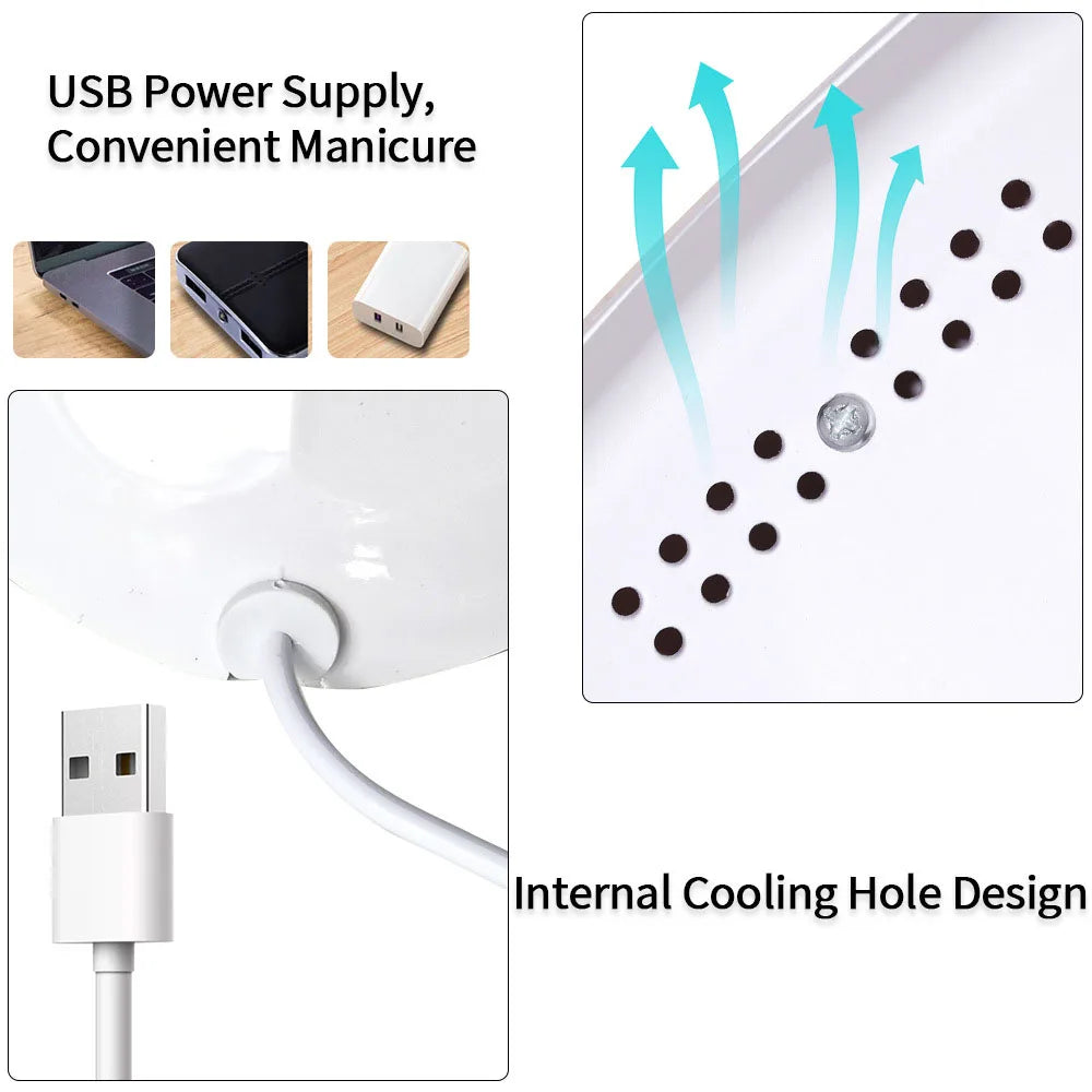 UV/LED Nail Curing Lamp 88W – 18 LEDs, Eye Protection | Home & Salon Use - Zenflow Active