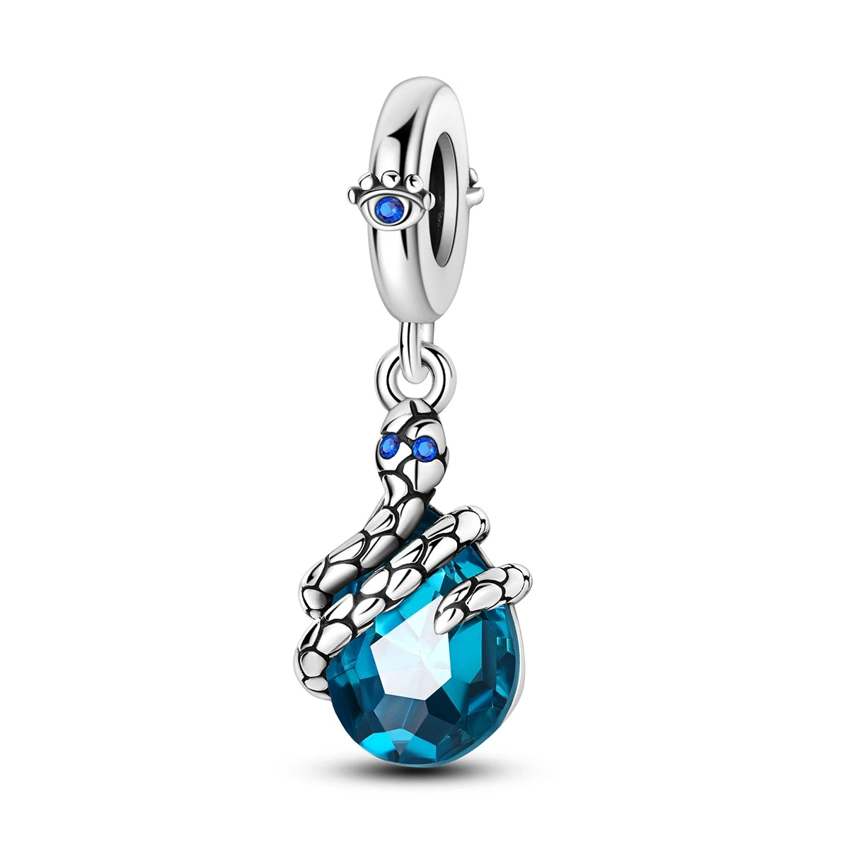 Charms Original 925 Silver Blue Beads Fit Bracelet Pendant Diy For Woman Fine Jewelry - Zenflow Active