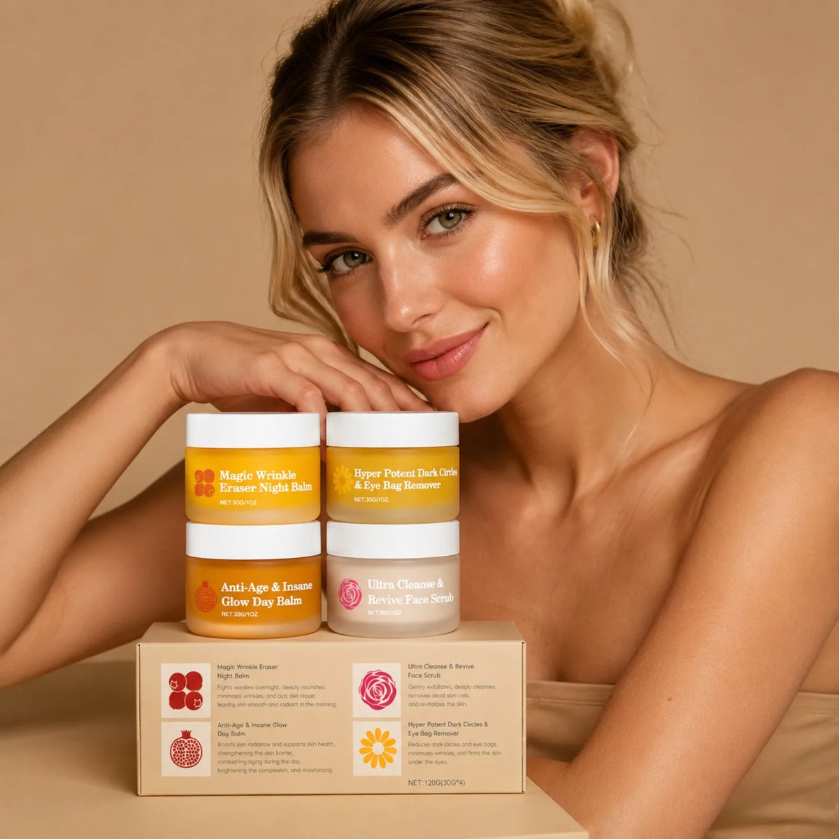 Complete 4-Piece Day & Night Skincare Set - Zenflow Active