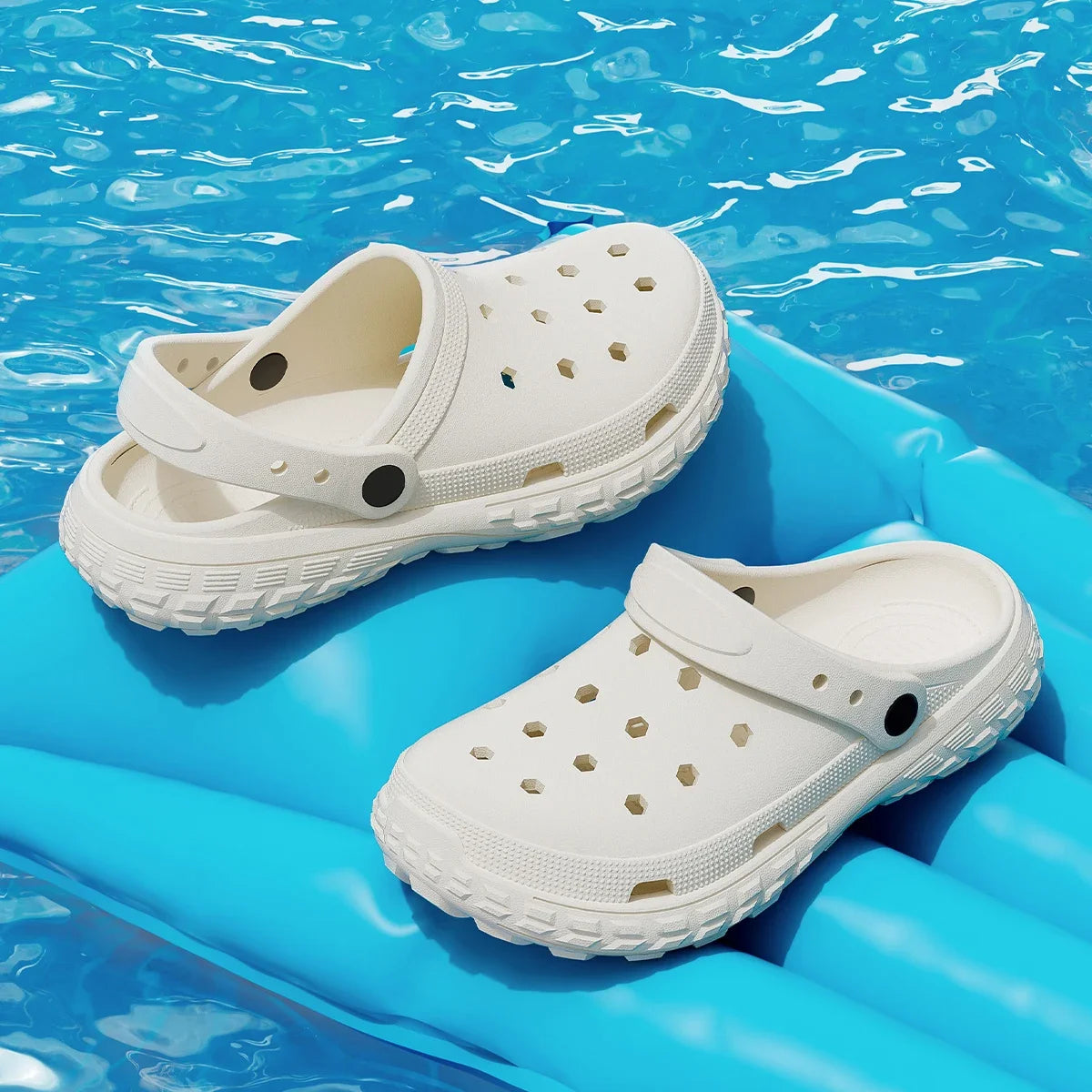 Unisex EVA Clogs & Sandals — Non-Slip, Thick Soft Sole, Closed Toe, Summer Beach Shoes - Zenflow Active
