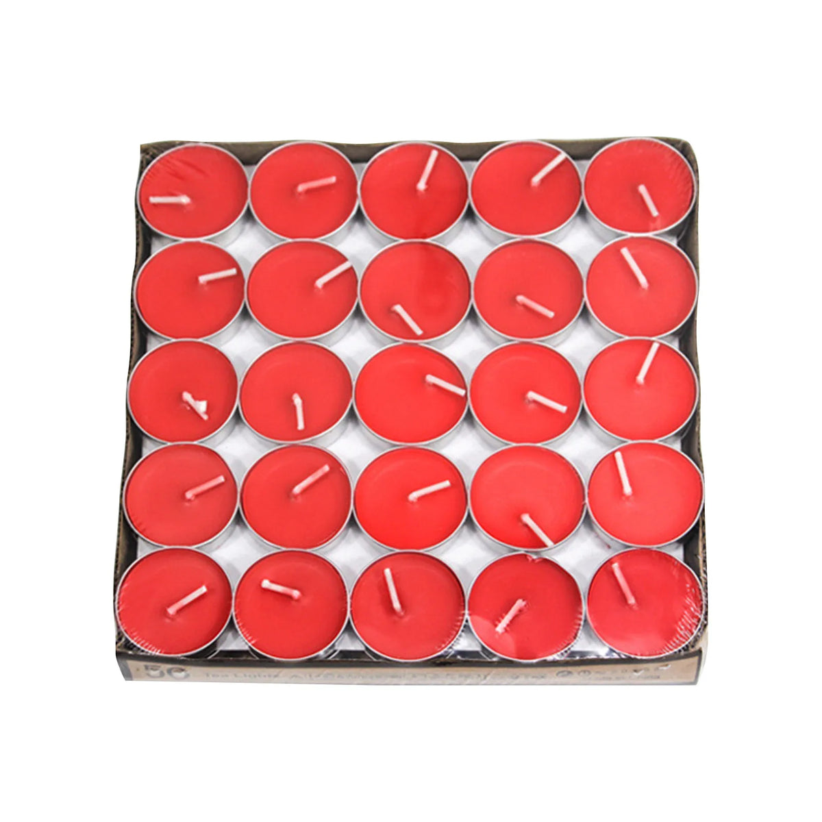 50 Smokeless Coloured Small Round Candles - Zenflow Active