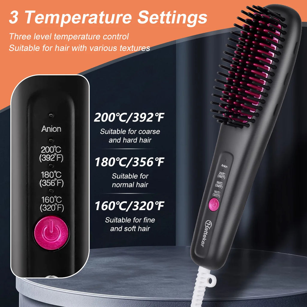 Portable Ionic Hair Straightening Comb - Zenflow Active