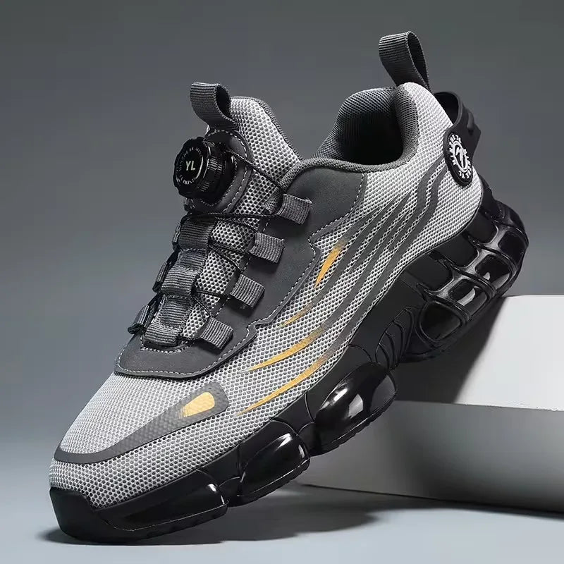 Men's Mesh Outdoor Casual Sneakers | Breathable Height-Increasing Walking & Hiking Shoes - Zenflow Active