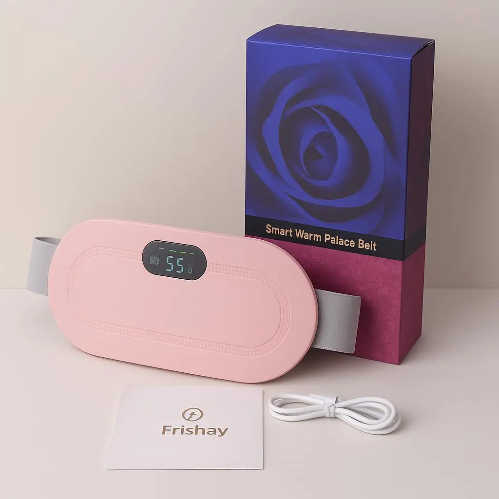 Menstrual Heating Pad, 5000 mAh Large Capacity, 5-10h Working Time, Portable Cordless Menstrual Heating Pad with 3Heat L - Zenflow Active