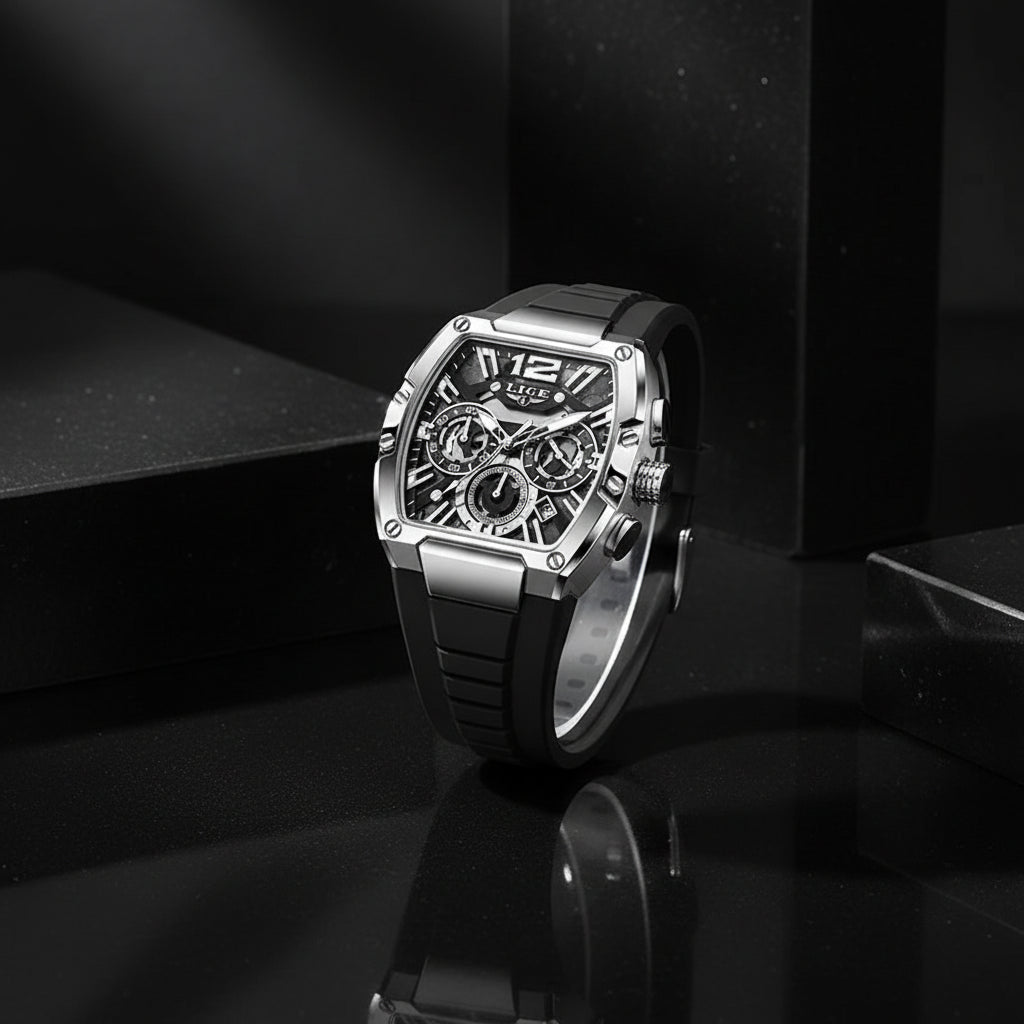 LIGE Men's Chronograph Sports Watch - Zenflow Active
