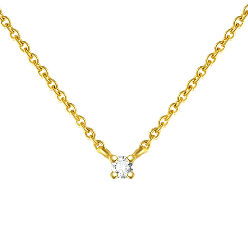 CANNER Crystal Zircon 925 Sterling Silver Necklace For Women Pendente Fine Jewellery Long Chain - Zenflow Active