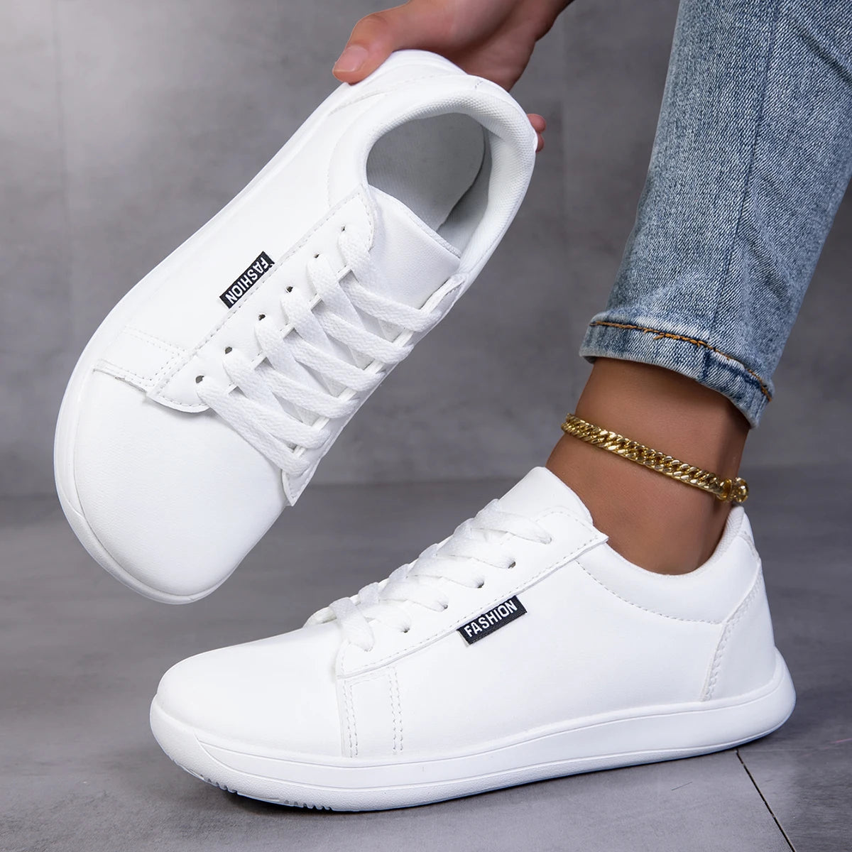 Unisex Wide-Fit Barefoot Minimalist Sneakers — Lightweight, Flat, Casual & Gym - Zenflow Active