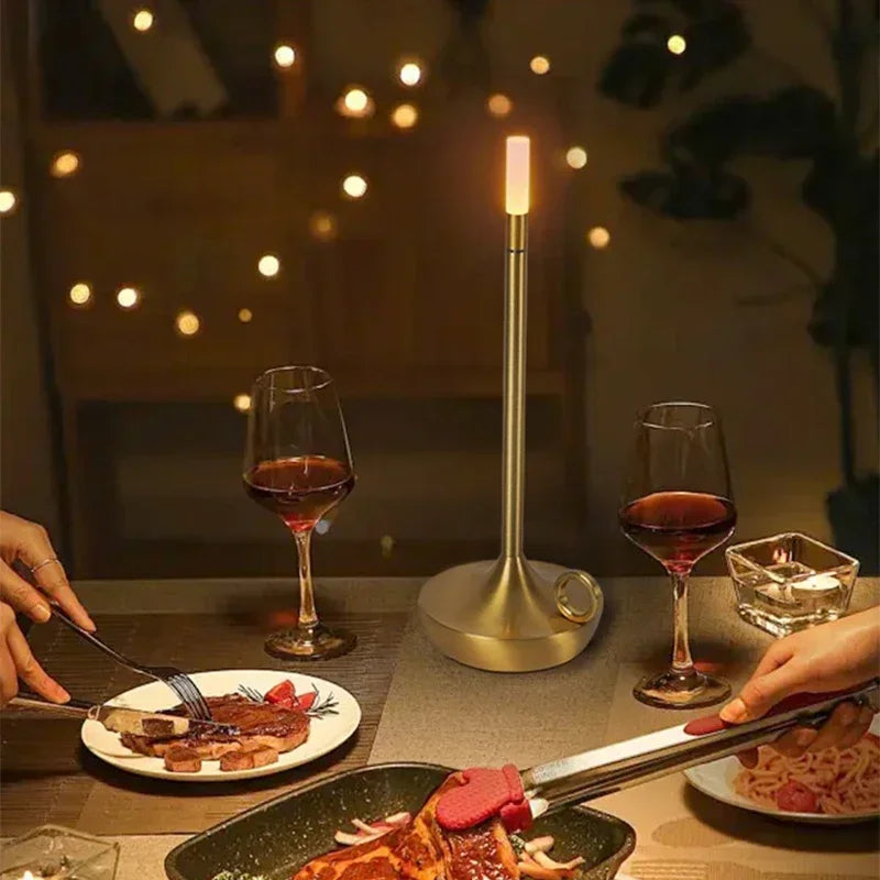 Atmosphere LED Candle USB Charging Restaurant Bar Lamp Desktop Decoration Touch Night Light Led Desk Lamp Candle Light Table Lamp - Zenflow Active