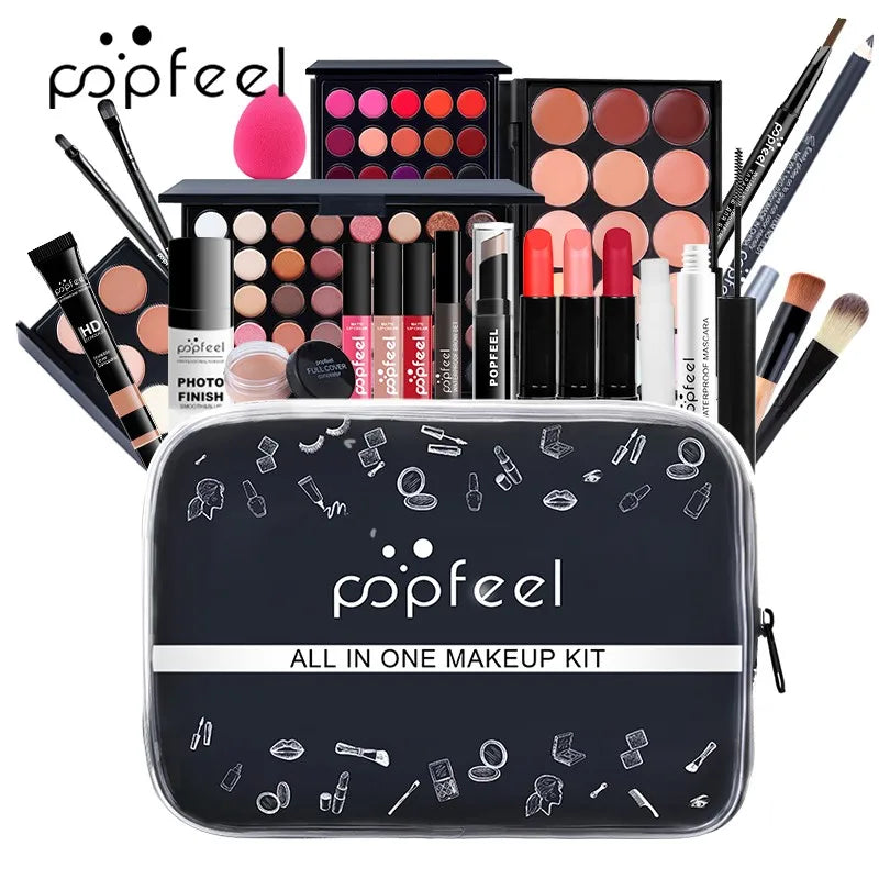 POPFEEL All In One Makeup Kit Full Kit Set, All in One Makeup Sets Include Eyebrow Eyeliner Eyeshadow - Zenflow Active