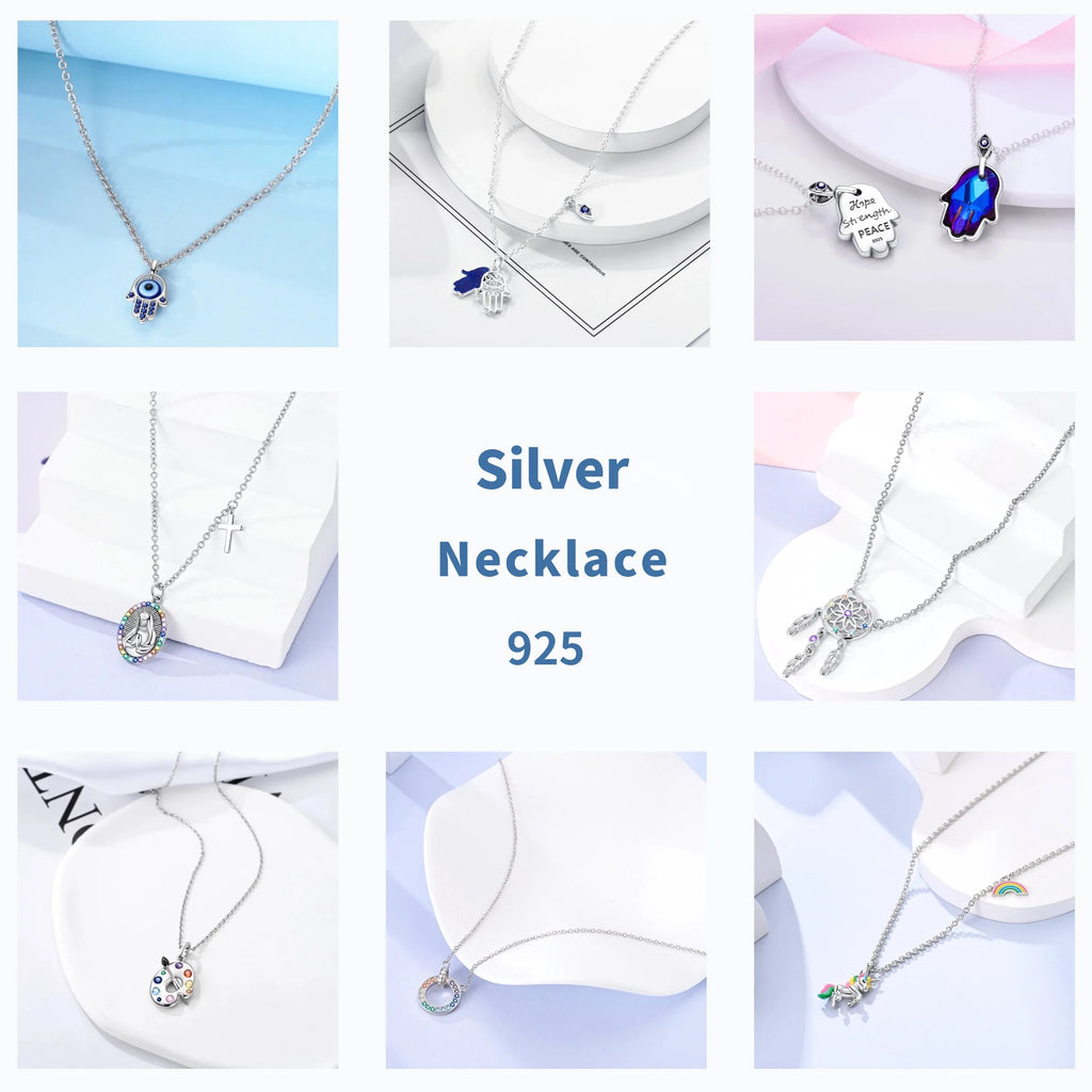 Butterfly Necklace 925 Sterling Silver Original Dragonfly Luminous Firefly Zircon Pendant Chain Link For Women Fine Jewelry Gift - Zenflow Active