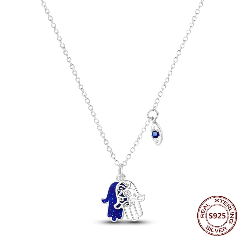 Butterfly Necklace 925 Sterling Silver Original Dragonfly Luminous Firefly Zircon Pendant Chain Link For Women Fine Jewelry Gift - Zenflow Active
