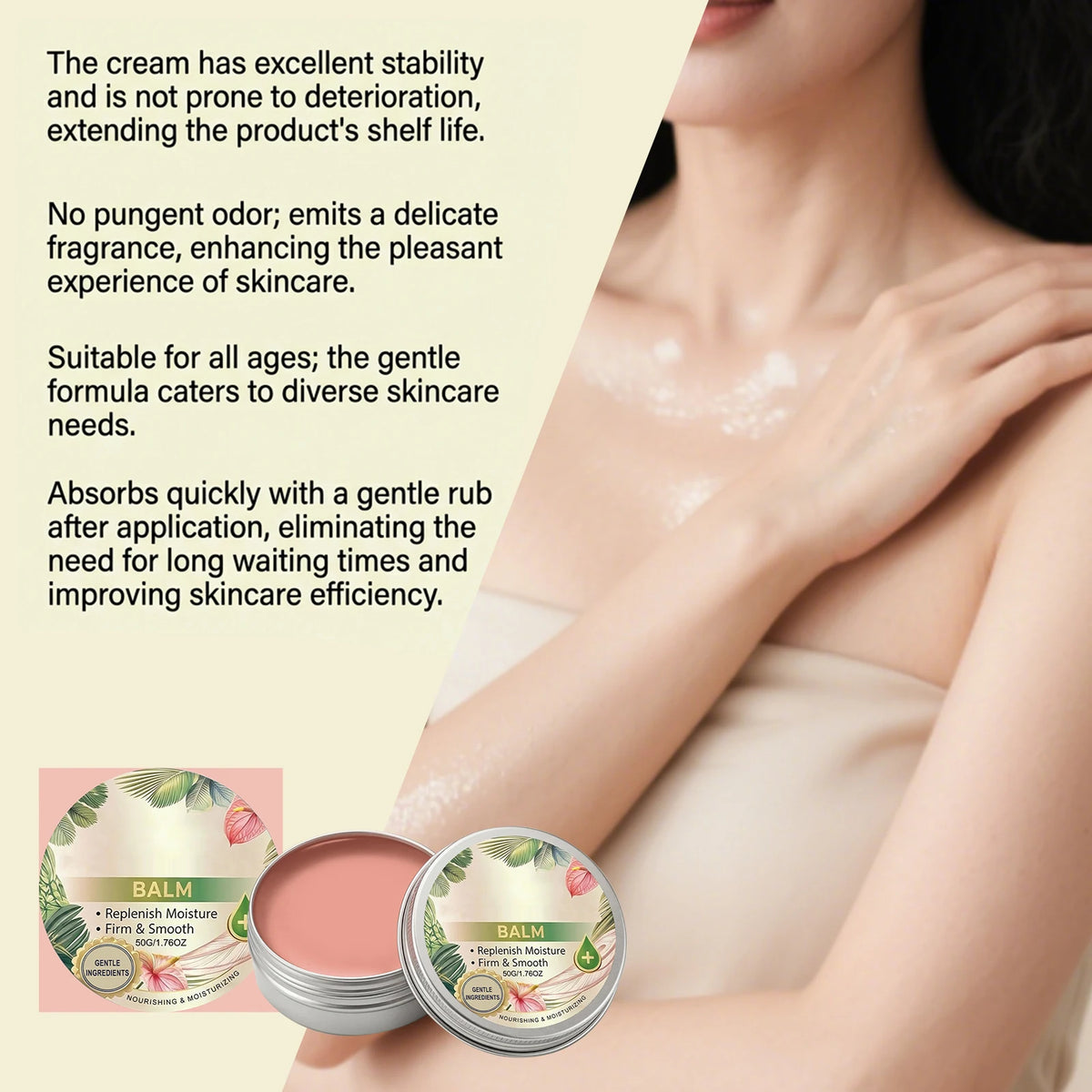 Gentle Lightweight Moisturising Face & Body Cream - Zenflow Active