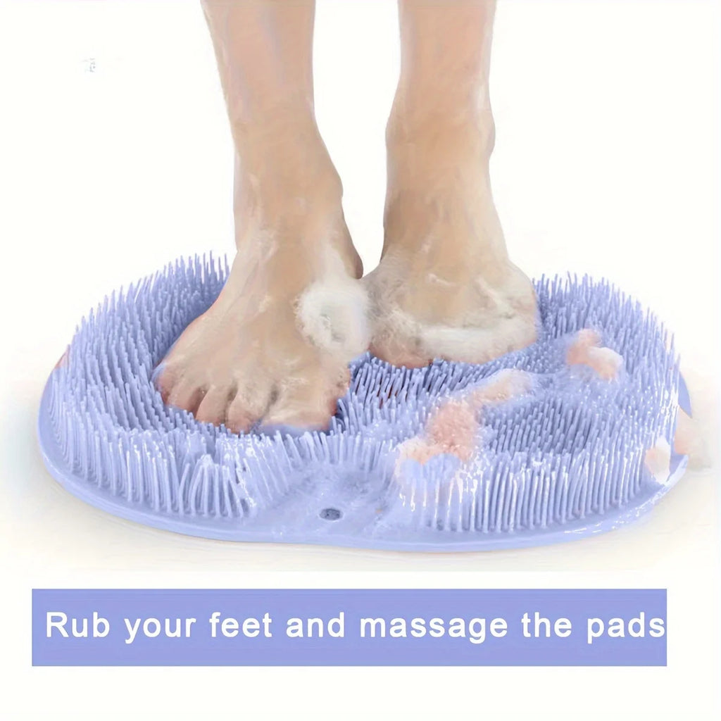 Shower Foot Scrubber Mat | Anti-Slip Exfoliating Foot Massager Pad for Bathroom - Zenflow Active