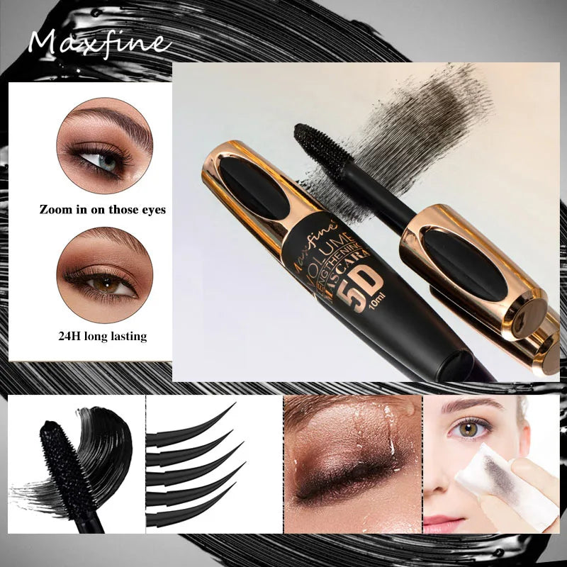 5D Silk Mascara — Volumising, Lengthening, Curling & Waterproof - Zenflow Active
