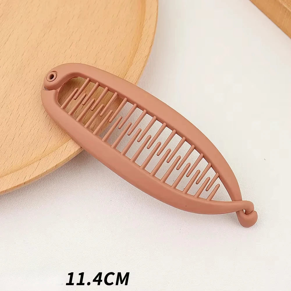 Matte Frosted Ponytail Banana Hair Clip - Zenflow Active