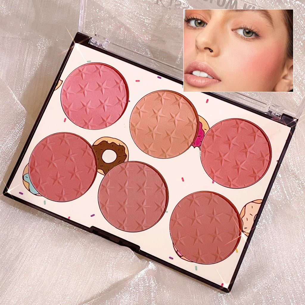 6-Color Blush Palette - Zenflow Active