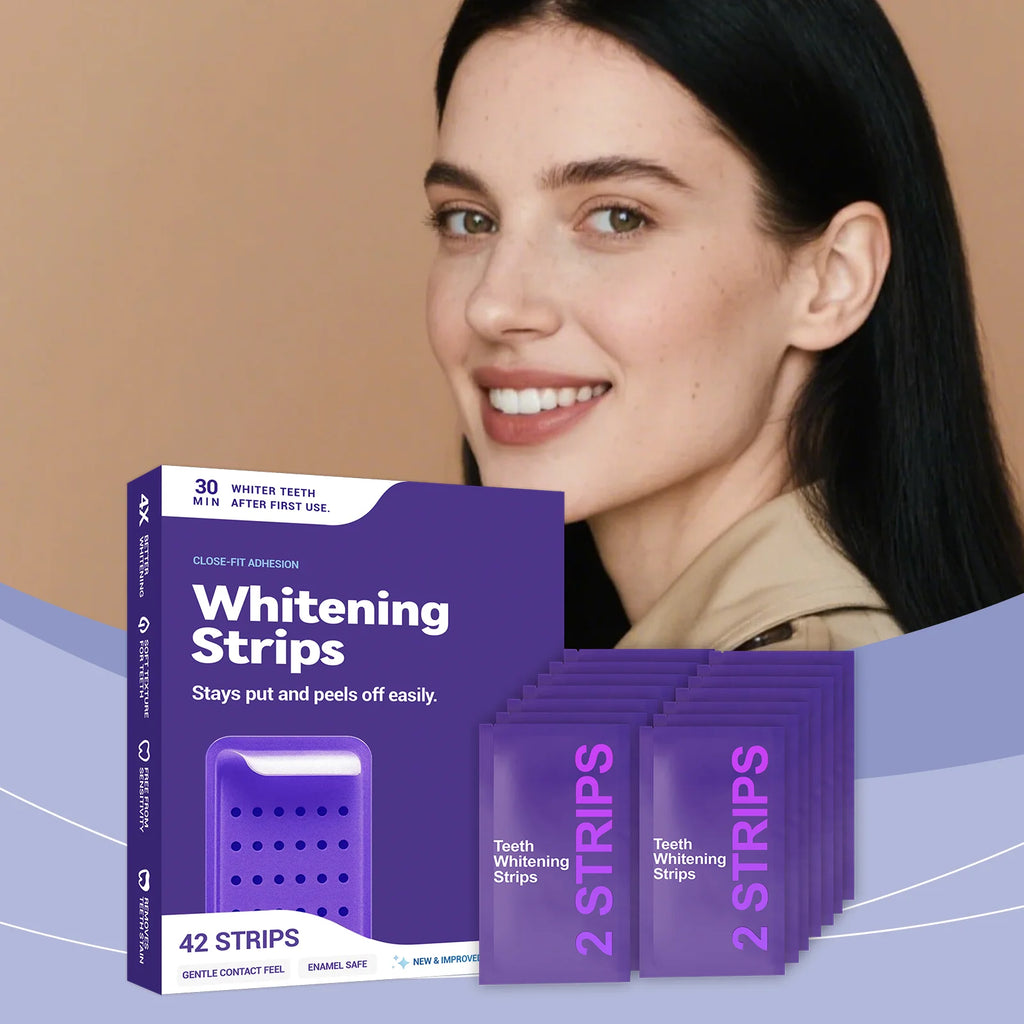 Purple Teeth Whitening Strips - Zenflow Active