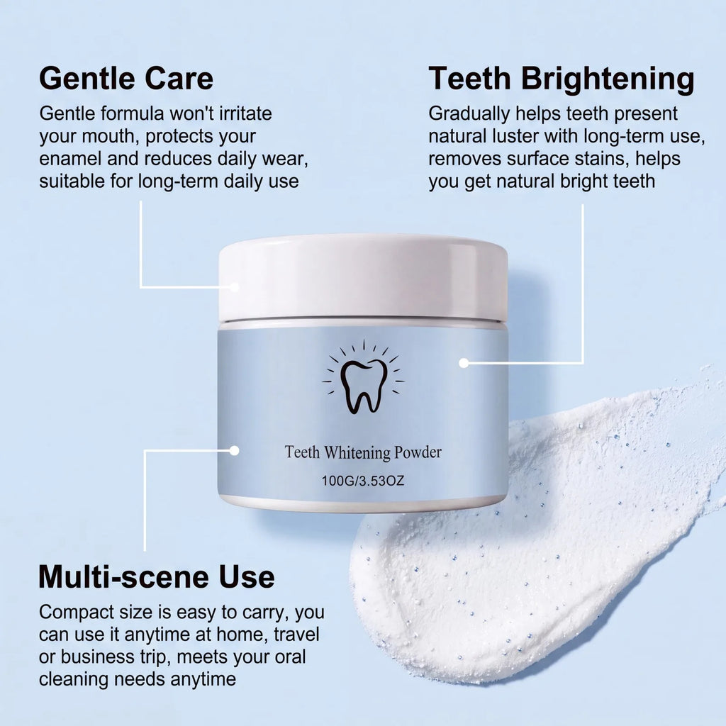 Teeth Whitening Powder Deep Cleaning Stain Remover - Zenflow Active