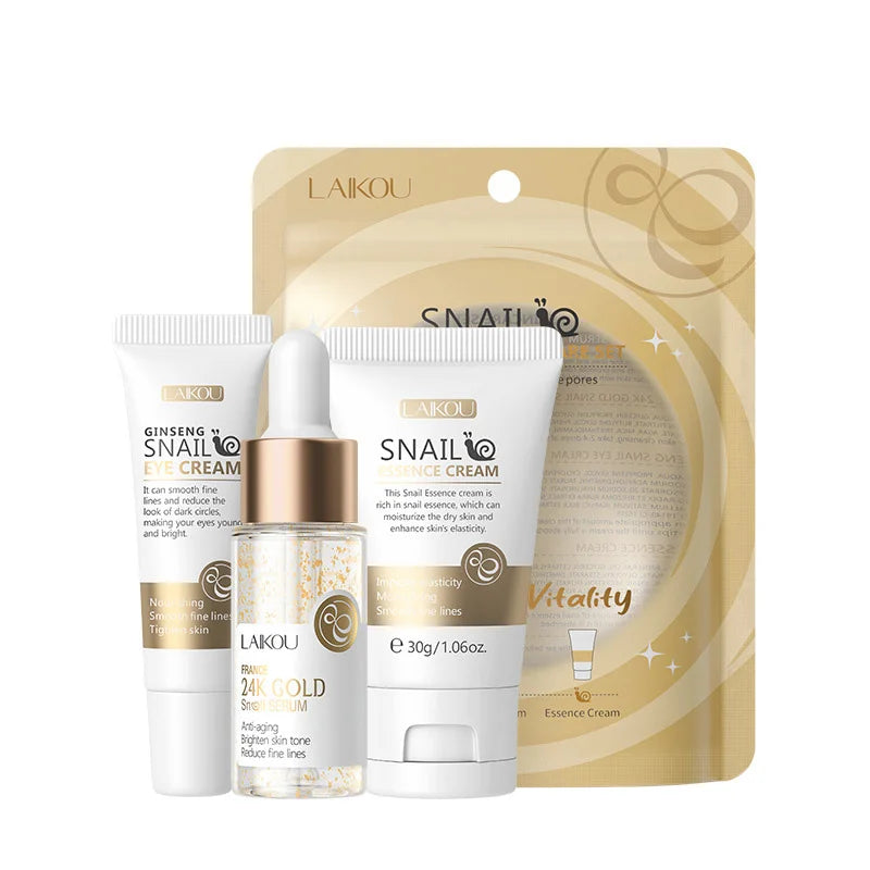 LAIKOU 3-Piece Facial Skincare Gift Set - Zenflow Active