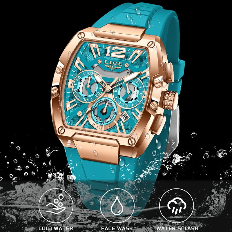 LIGE Men's Chronograph Sports Watch - Zenflow Active