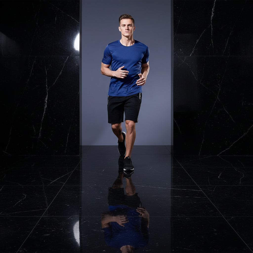 Men's Jogging T-Shirt Quick Dry Compression, Perform, Recover, Zenflow Active