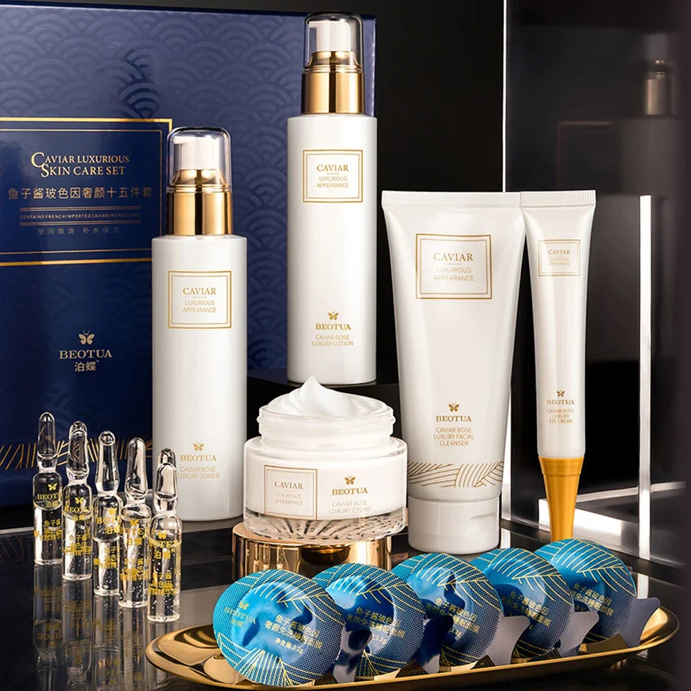 Caviar 15-Piece Luxury Skincare Collection - Zenflow Active