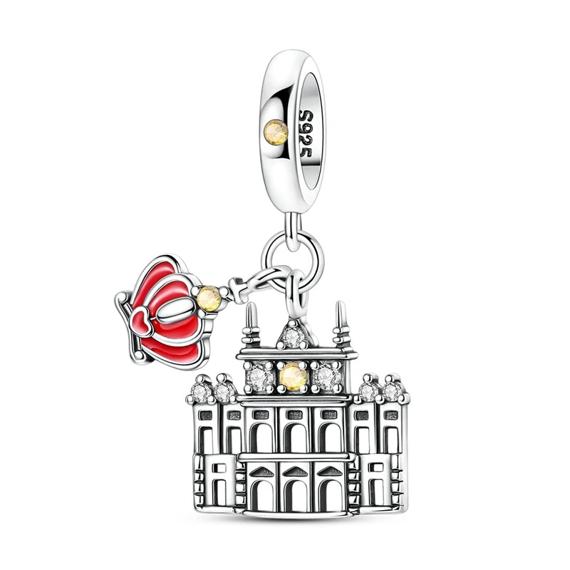 Fit Original Bracelet Charms DIY 925 Silver Tokyo Paris Rome Vienna Constructions Charm Beads Spring Festival Jewelry Gift - Zenflow Active