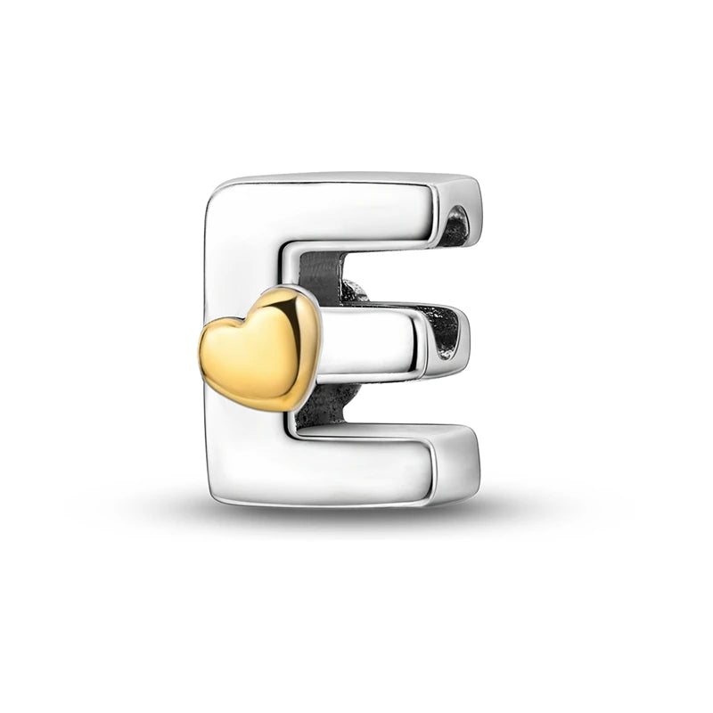 Charms Fit Original Bracelet A-Z Alphabet Charms Beads 925 Sterling Silver 26 Letters Charm for Women Girl DIY Fine Jewelry Gift - Zenflow Active