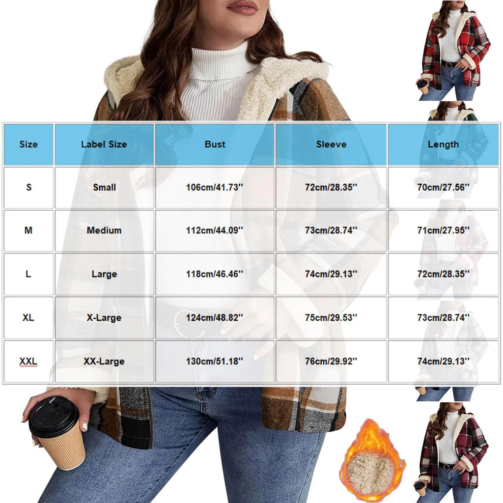Women's Hooded Plaid Zip Jacket Zenflow Active